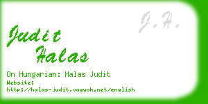 judit halas business card